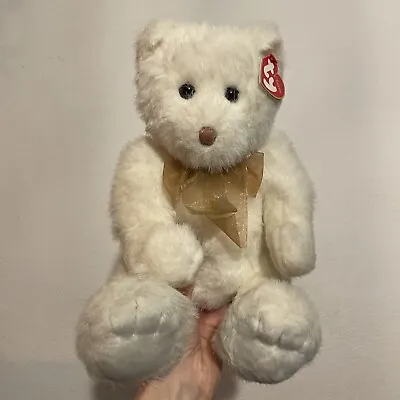Buy Ty Beanie Babies Classic Lacey White Teddy Bear • 5£