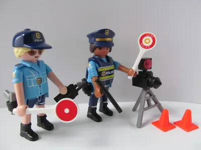 Buy Playmobil Police/city Extra Figures: Traffic Patrol Cops & Speed Camera NEW • 7.49£