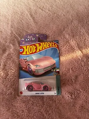 Buy New Hot Wheels Pink Barbie Extra  Car - Long Card - Hw Tooned • 4.89£