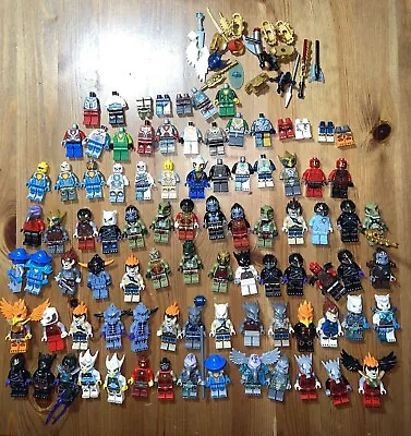 Buy Lego 80 Minifigures Huge Bundle Nexo Knights, Chima, Knights Rare Accessories • 45£