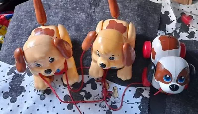 Buy Vintage Fisher Price Pull Along Dogs  • 15£