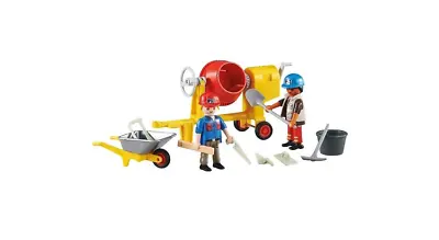 Buy Playmobil 6339 2 Construction Workers With Cement Mixer *FREE POSTAGE* • 12£