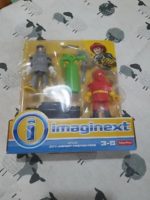 Buy Fisher Price Imaginext Figures Airport Firefighters  • 3£