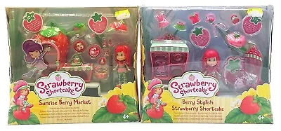 Buy 2x Strawberry Shortcake Playset: Berry Stylish + Sunrise Market / Emily Strawberry • 71.71£