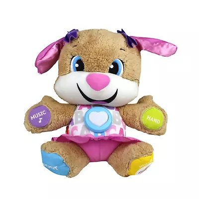 Buy Fisher-Price Laugh & Learn Smart Stages Pink Puppy Interactive Plush Teddy 10  • 9£
