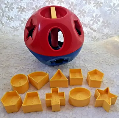 Buy Fisher Price Puzzle Shape Sorter Ball With All 10 Pieces - Vintage Excellent 70s • 16.50£
