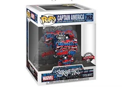 Buy Funko POP Street Art Deluxe Marvel Captain America FUNKO NEW • 22.50£