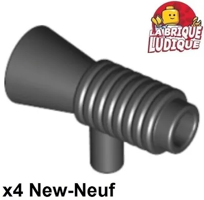 Buy LEGO 4x Minifig Loudhailer Megaphone SW Blaster Tool Black/Black 4349 NEW • 1.32£