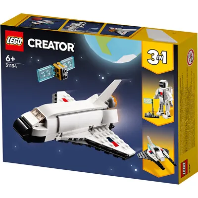 Buy LEGO Creator Space Shuttle 144 Piece 3-in-1 Construction Set 31134 For Ages 6+ • 13.20£
