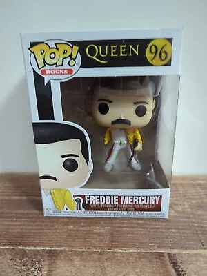 Buy Funko POP! Rocks 96 | Queen: Freddy Mercury Wembley 1986 | Vinyl Figure New • 13.99£