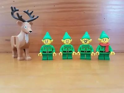 Buy Lego 4 Elf Minifigures + 1 Reindeer - From Set / From Set 10275 - New • 45.20£
