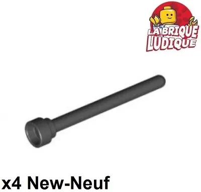 Buy LEGO 4x Antenna Toe Round Antenna Round Top 1x4 Black/Black 3957 New • 2.59£
