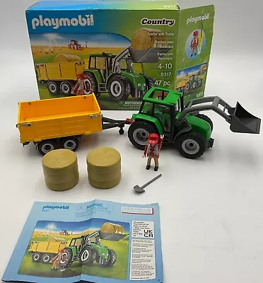 Buy Playmobil 9317  Country Large Farmer Tractor And Trailer Boxed With Instructions • 30£