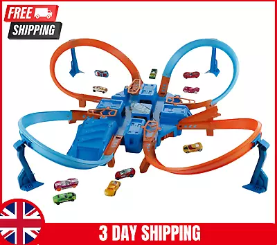 Buy Hot Wheels Track Set Criss Cross Crash Bash Vehicle Racing Motorized Kids Toy UK • 58.59£