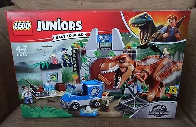 Buy Lego Juniors 10758 Age 4-7 Jurassic World T-Rex Breakout Unused Still Sealed • 55£