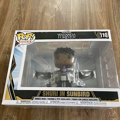 Buy Funko POP! Rides Marvel Black Panther Wakanda Forever Shuri In Sunbird No 110 • 15£