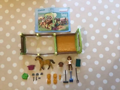 Buy Playmobil Dreamworks Spirit Riding Free Lucky And Spirit With Horse Stall 9478 • 5£