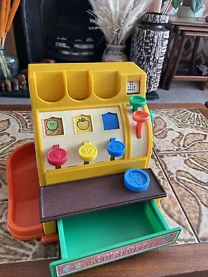 Buy Vintage 1974  Retro Fisher Price Cash Register Till  Working With Coin • 14£