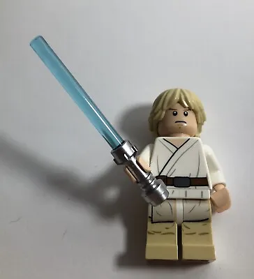 Buy Lego Minifigure, Item Sw0335, Luke Skywalker (Tatooine / Gray Visor), Lightsaber • 9.99£