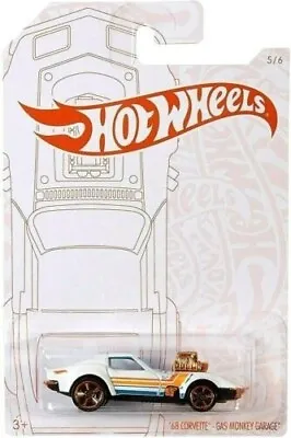 Buy Hot Wheels 2020 52nd Anniversary PEARL & CHROME '68 CORVETTE GAS MONKEY GARAGE • 4.95£