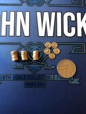 Buy Hot Toys John Wick Chapter 2 MMS504 Coin Set Loose 1/6th Scale • 14.99£
