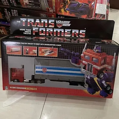 Buy HOT Toy Transformers G1 Optimus Prime Trailer Container Truck Action Figure Gift • 47.50£