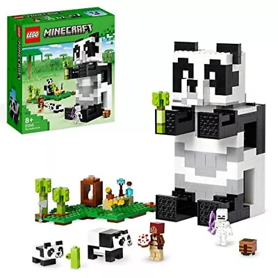 Buy LEGO 21245 Minecraft The Panda Haven Set, Movable Toy House With Baby Pandas Ani • 30.59£
