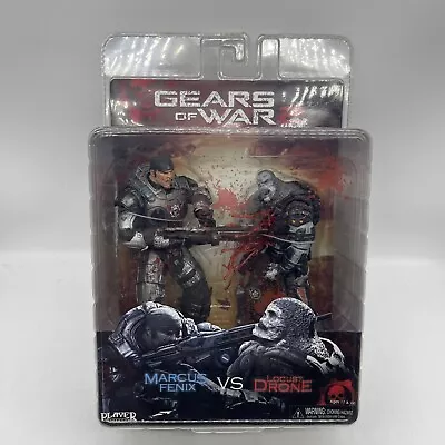 Buy NECA Gears Of War Series 2 Twin Pack Marcus Fenix Vs Locust Drone 7  Figure Set • 79.99£