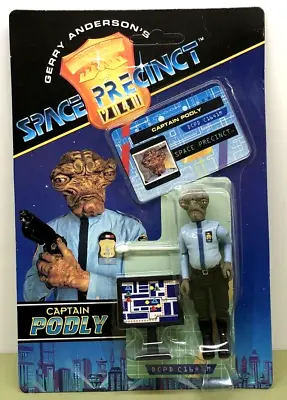 Buy Space Precinct Captain Podly Figure Gerry Anderson 1994 Unpunched Card Mint • 12.99£