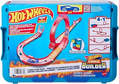 Buy Mattel - Hot Wheels - Track Builder Flame Stunt Pack - 16 Building Pieces & Case • 27.99£