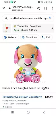 Buy Fisher Price Plush Toys Learn And Laugh Smart Stages • 8£