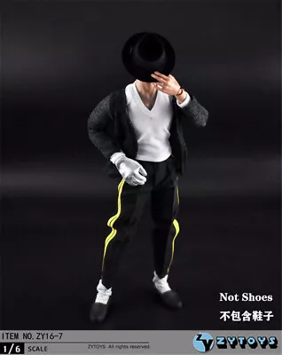 Buy 1/6 Michael Jackson Performance Dance Uniform For Hot Toys 12  Figure • 51.59£