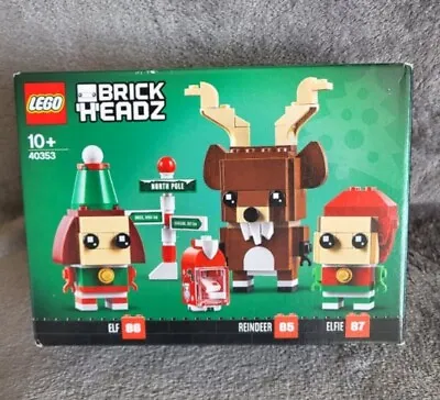 Buy LEGO Christmas Brickheadz: Reindeer, Elf And Elfie (40353) - New & Sealed • 17.99£
