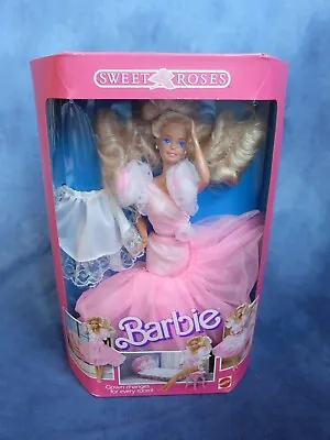 Buy ♡ BARBIE ♡ Sweet Roses Barbie ♡ NRFB In Original Packaging ♡ 1989 #7635 -  Elegant Barbie  • 146.74£