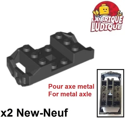 Buy LEGO X2 Train Bogie Wheel Mount Wheel RC Holder For Metal Axis Black 2878 NEW • 2.65£