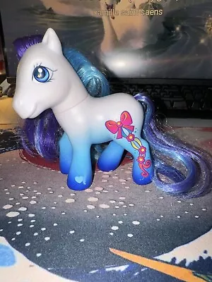 Buy My Little Pony Silver Rain G3 Pony Genuine Hasbro 2005 White Blue Figure • 7£