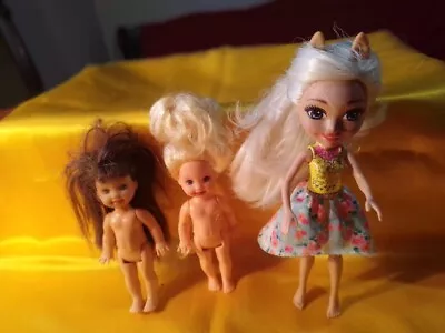 Buy Paolina And Kelly 3x Barbie Dolls Mattel Paolina, Enchantimals Royals Barbie • 12.30£