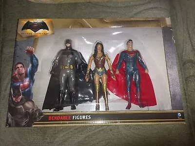 Buy Batman V Superman 3 Figure Pack Wonder Woman DC Bendable Figures (5 1/2 Inch) • 18.99£
