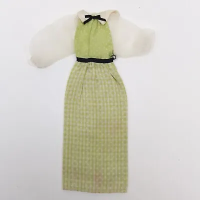 Buy Vintage 1970s Mattel Doll Kelly Quick Curl Barbie Kelley Green Dress • 23.17£