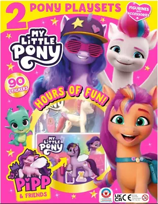 Buy Hasbro - My Little Pony Magazine - 2 Pony Playsets, 90 Stickers - Pipp & Friends • 5.89£