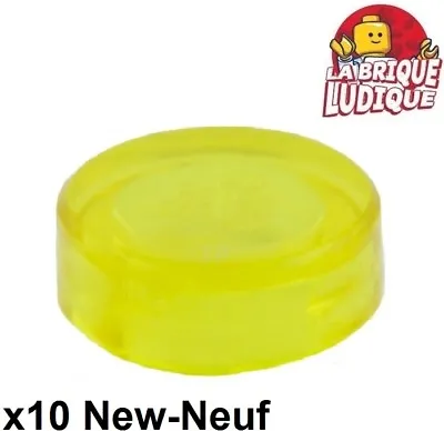 Buy Lego 10x Tile Round Plate Round Smooth 1x1 Yellow Trans Yellow 98138 New • 2.29£