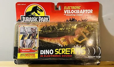 Buy Jurassic Park Electronic Velociraptor Dino Screams JP10 Vintage Kenner Sealed • 100£