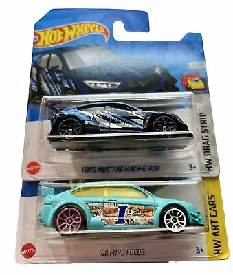 Buy Hot Wheels 2 Pack ‘08 Ford Focus & Ford Mustang MACH-E 1400 • 10£