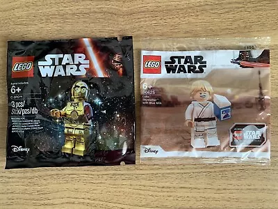 Buy Lego Blue Milk Luke Skywalker 30625 + C-3PO Red Arm 5002948  Brand New FREE P&P • 42.95£