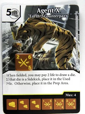 Buy Deadpool ~ AGENT X  Earth - 2 Counterpart  #82 Rare Dice Masters Card & Die • 1.87£