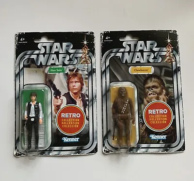 Buy Hasbro Star Wars Kenner Retro Collection Han Solo & Chewbacca Sealed New • 39.99£