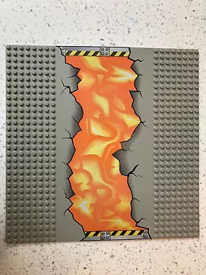 Buy Lego Base Plate Gray Cracked Road With Lava 32x32 • 4.99£