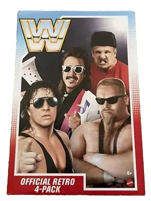 Buy WWE Mattel Official Retro Bundle 4 Pack Wave 2 Figures WWF Hasbro  • 50£