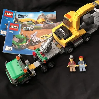 Buy LEGO City 4203 Excavator Transporter | Complete With Instructions | VGC • 19.99£