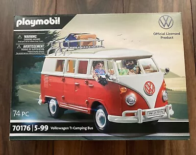 Buy PLAYMOBIL VW Camper Van VOLKSWAGEN T1 Camping Bus - 70176 - BNIB • 10.50£